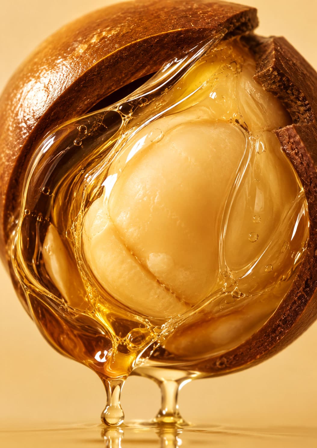 Macadamia nuts and oil, the source of Maru's macadamia seed oil